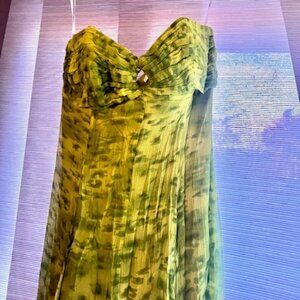 Laundry - Green Floorlength Silk Gown